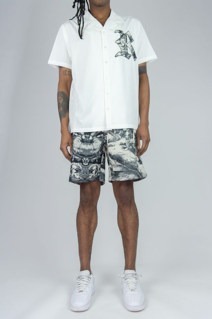 Rebel Life Camp Shirts - White
