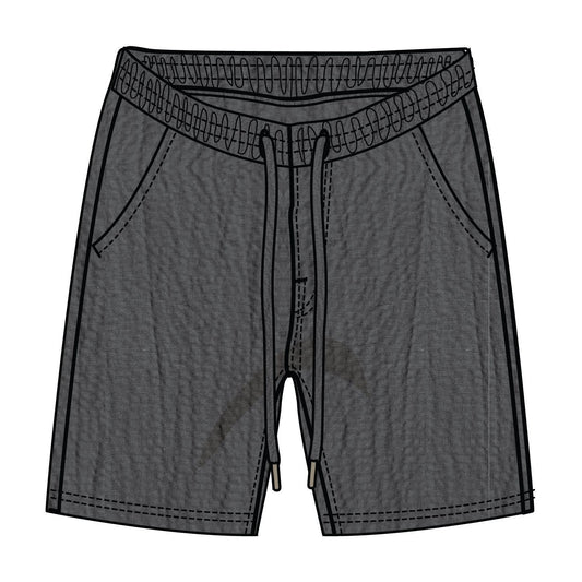Rs Seersucker Shorts - Black