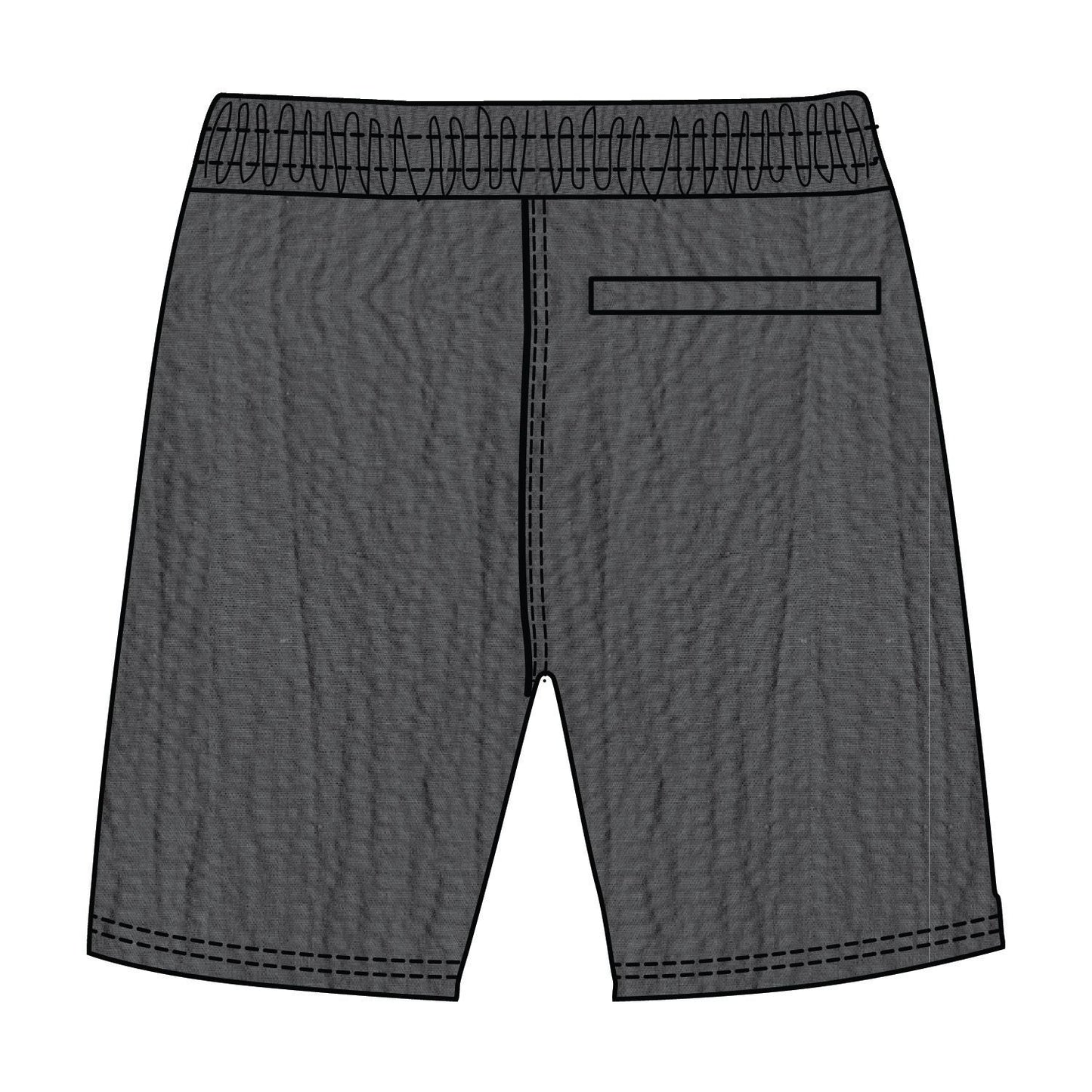 Rs Seersucker Shorts - Black