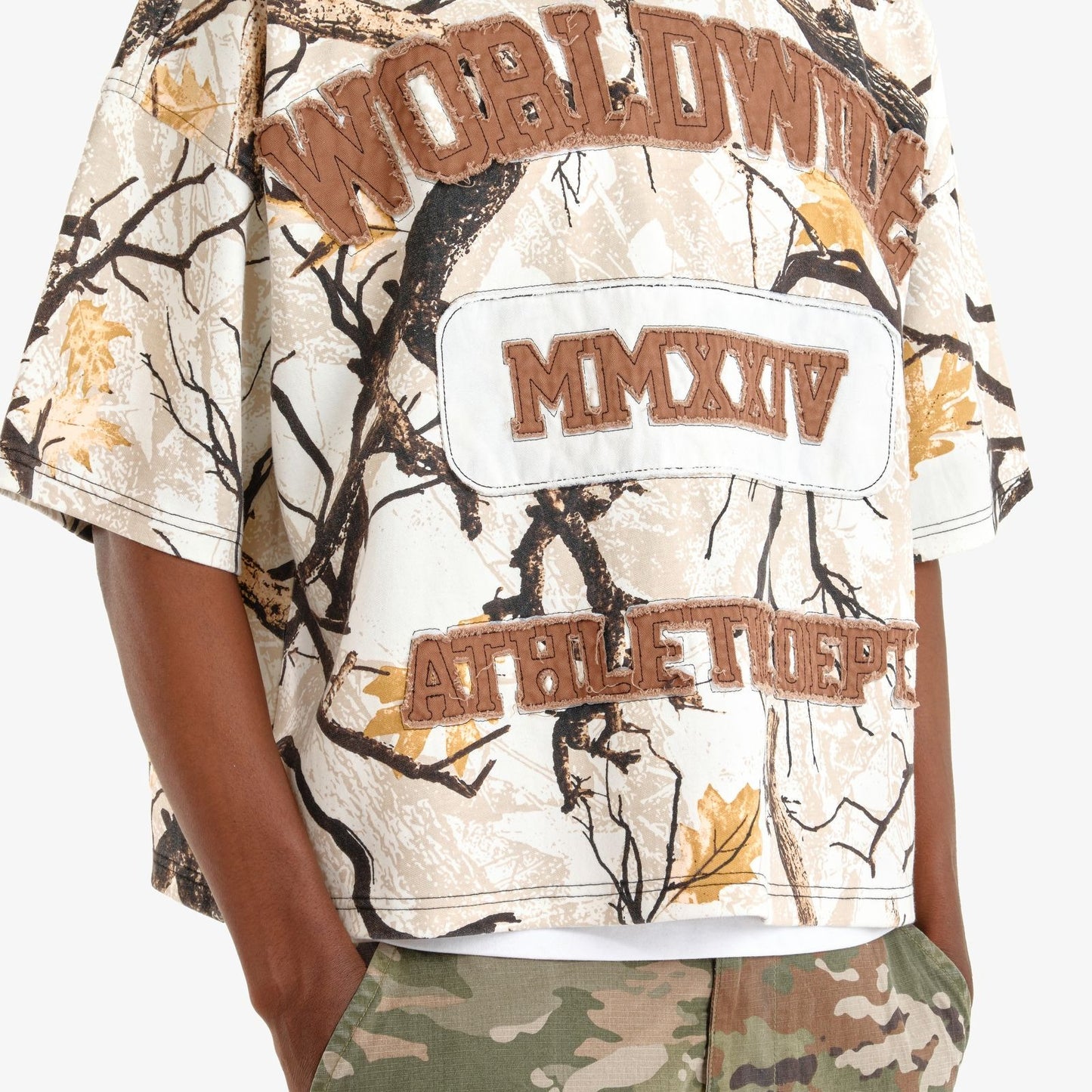 World Wide Cropped Tee - White