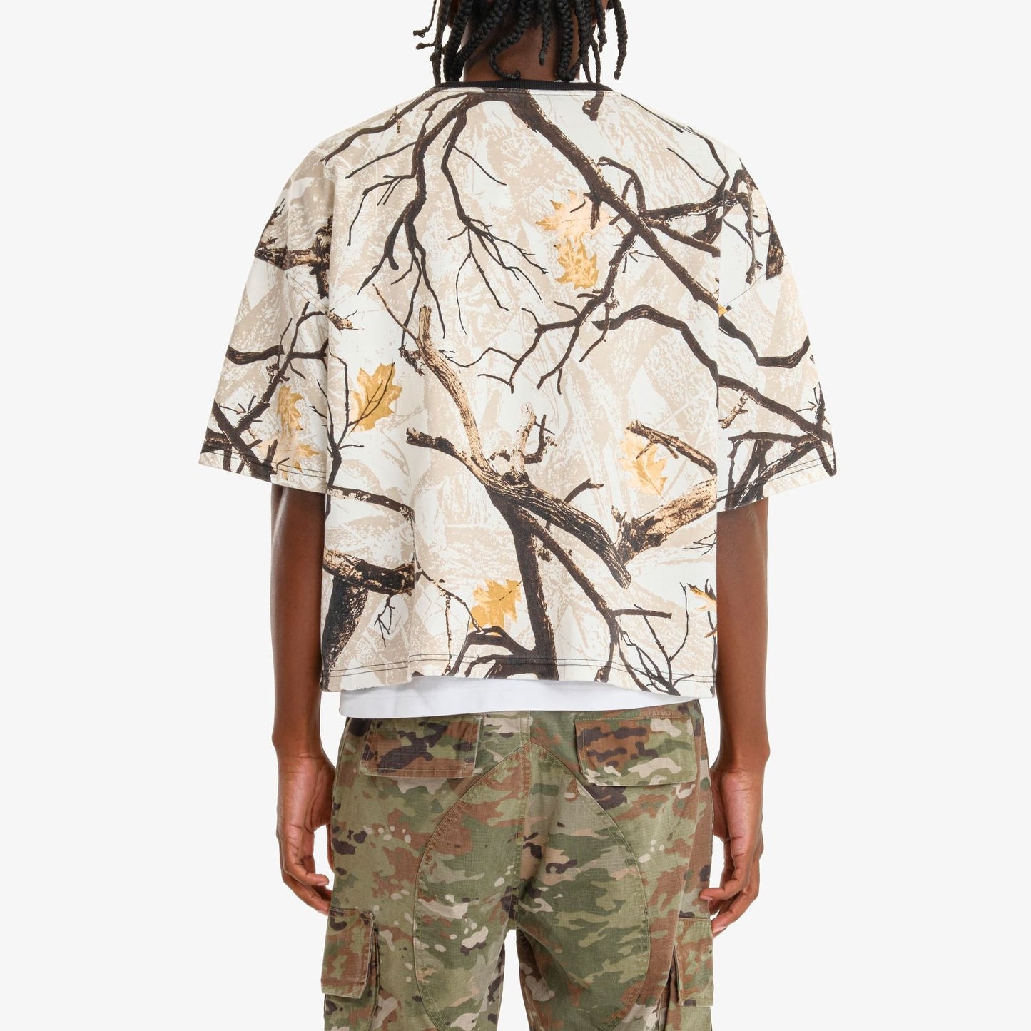 World Wide Cropped Tee - White