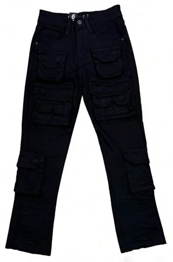 Stacked Fit Jeans- Jet Black