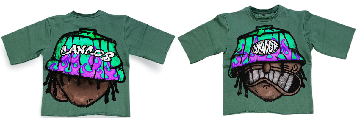 Cancos Mini Crop Top - Green