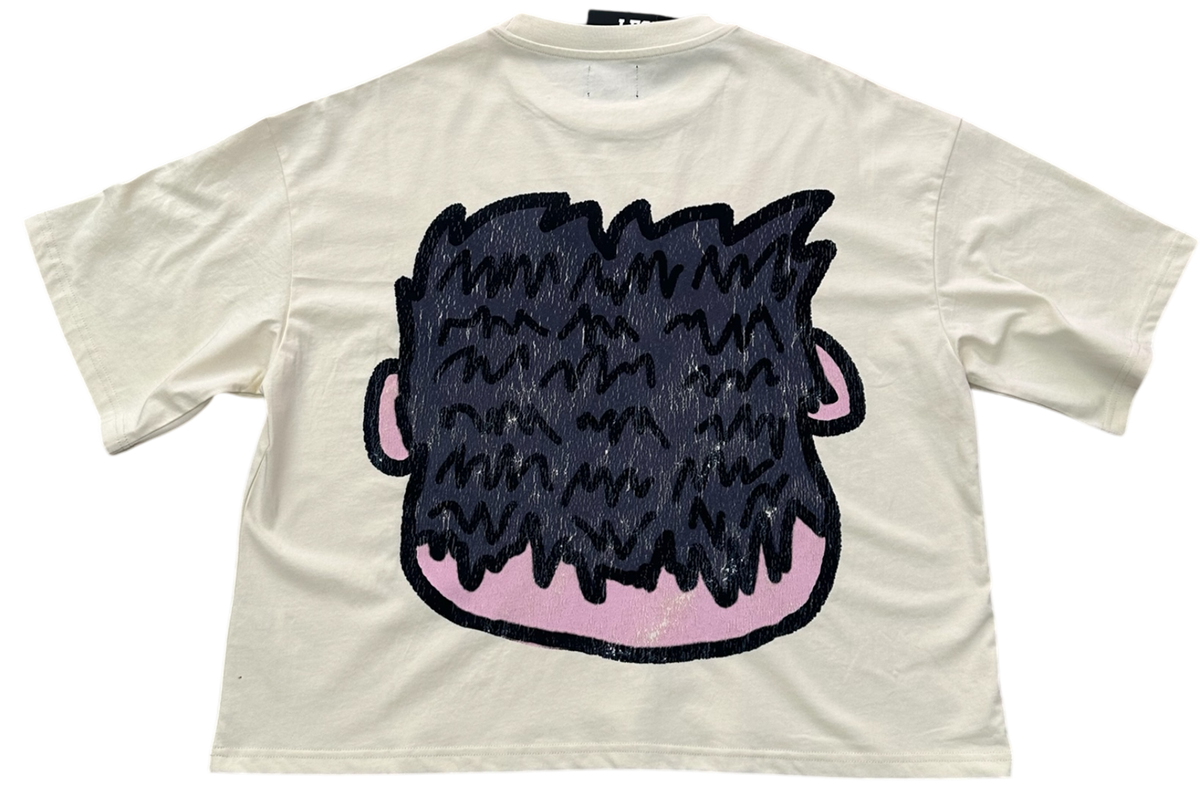 Colourful Smile Cropped Tee - Cream