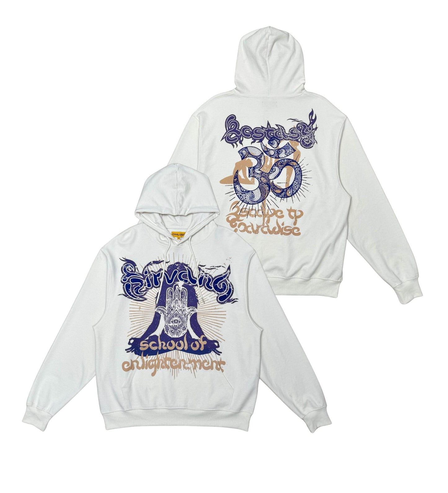 Yoga Nirvana Hoodies - Cream