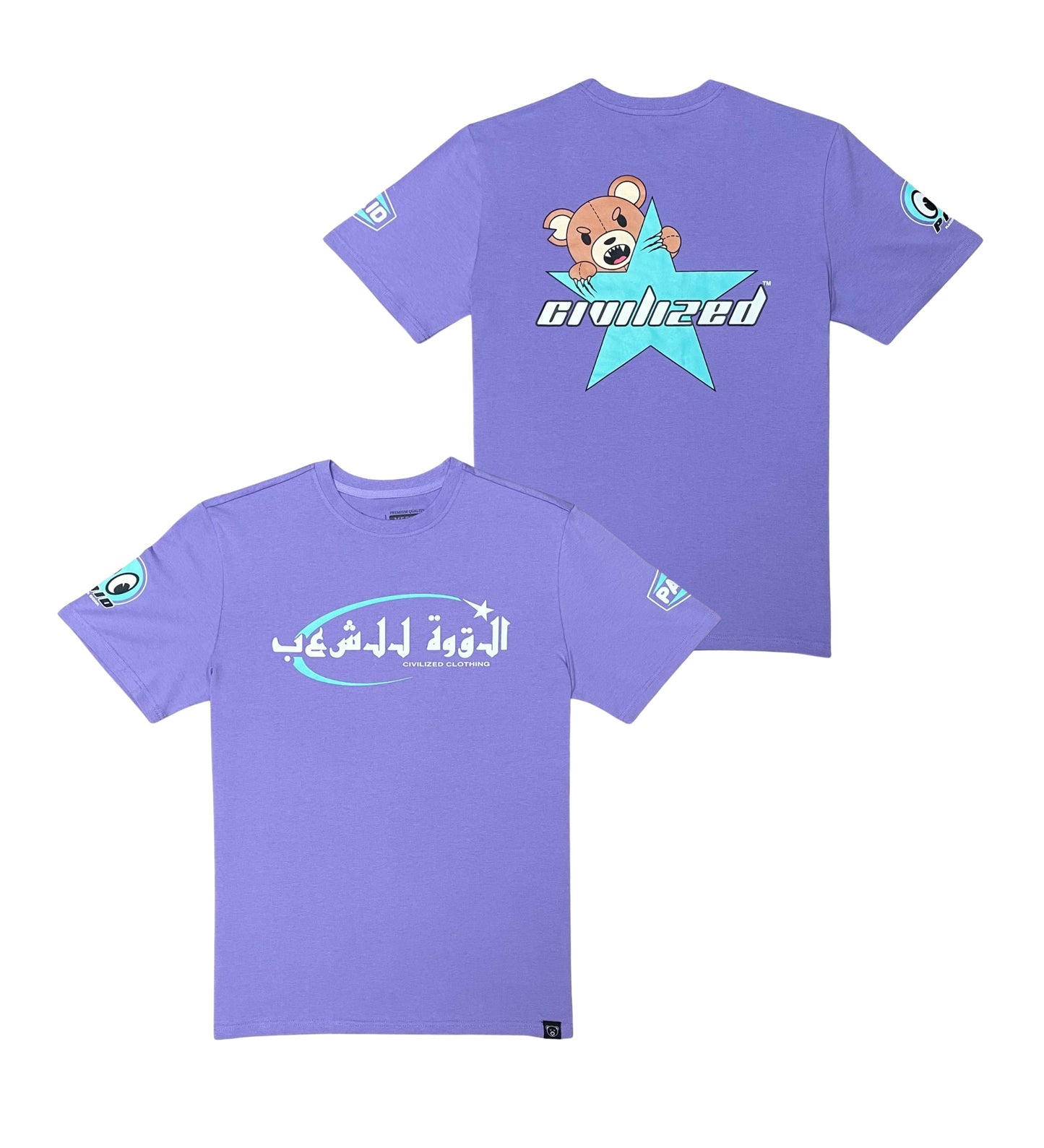 Power To The People T-Shirt - Light Purple