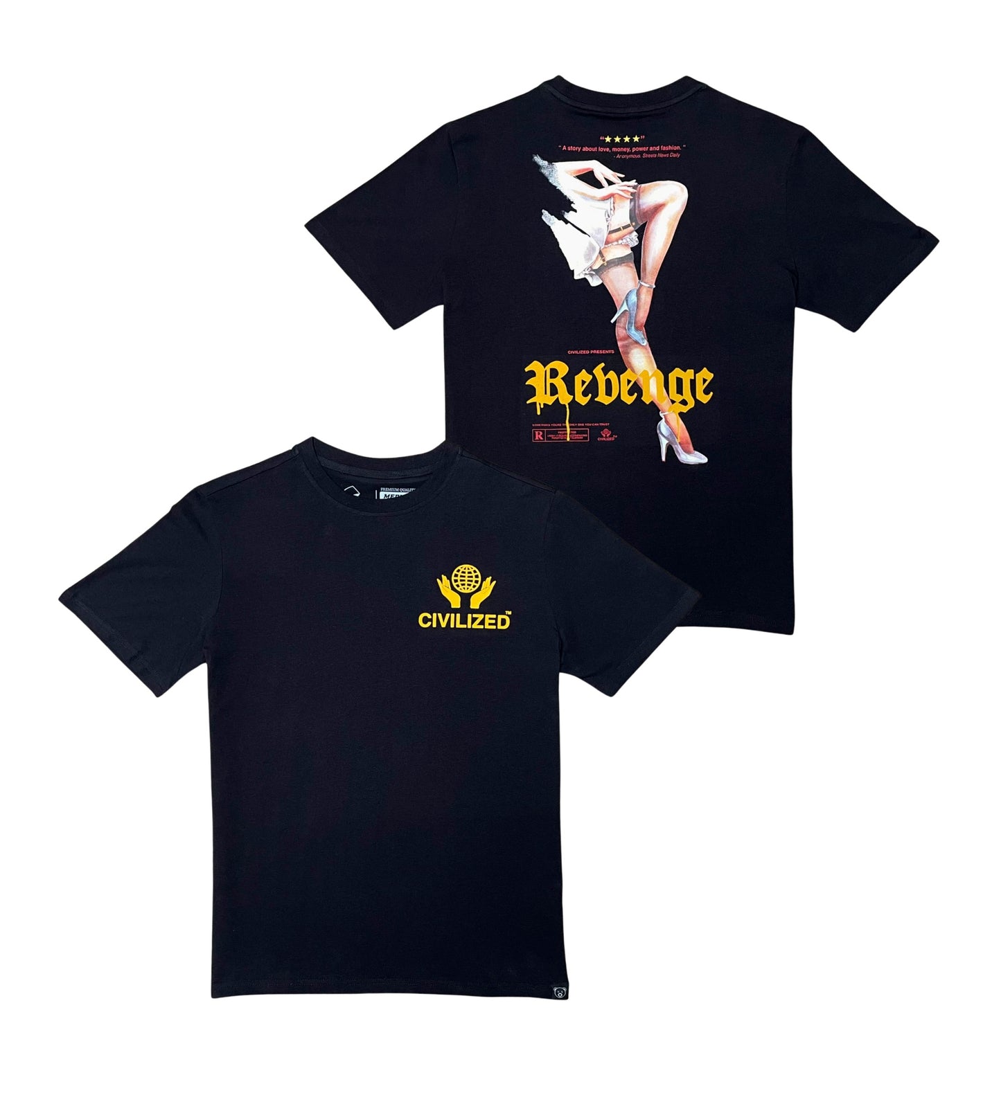 Civilized Rebenge Tee - Black