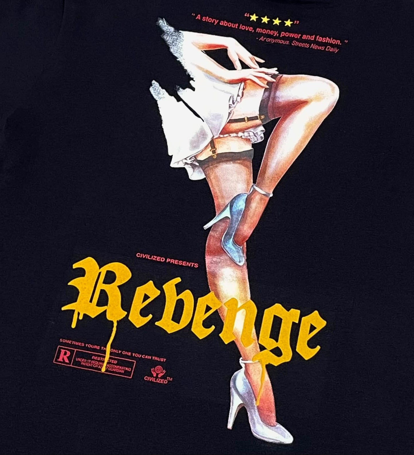 Civilized Rebenge Tee - Black