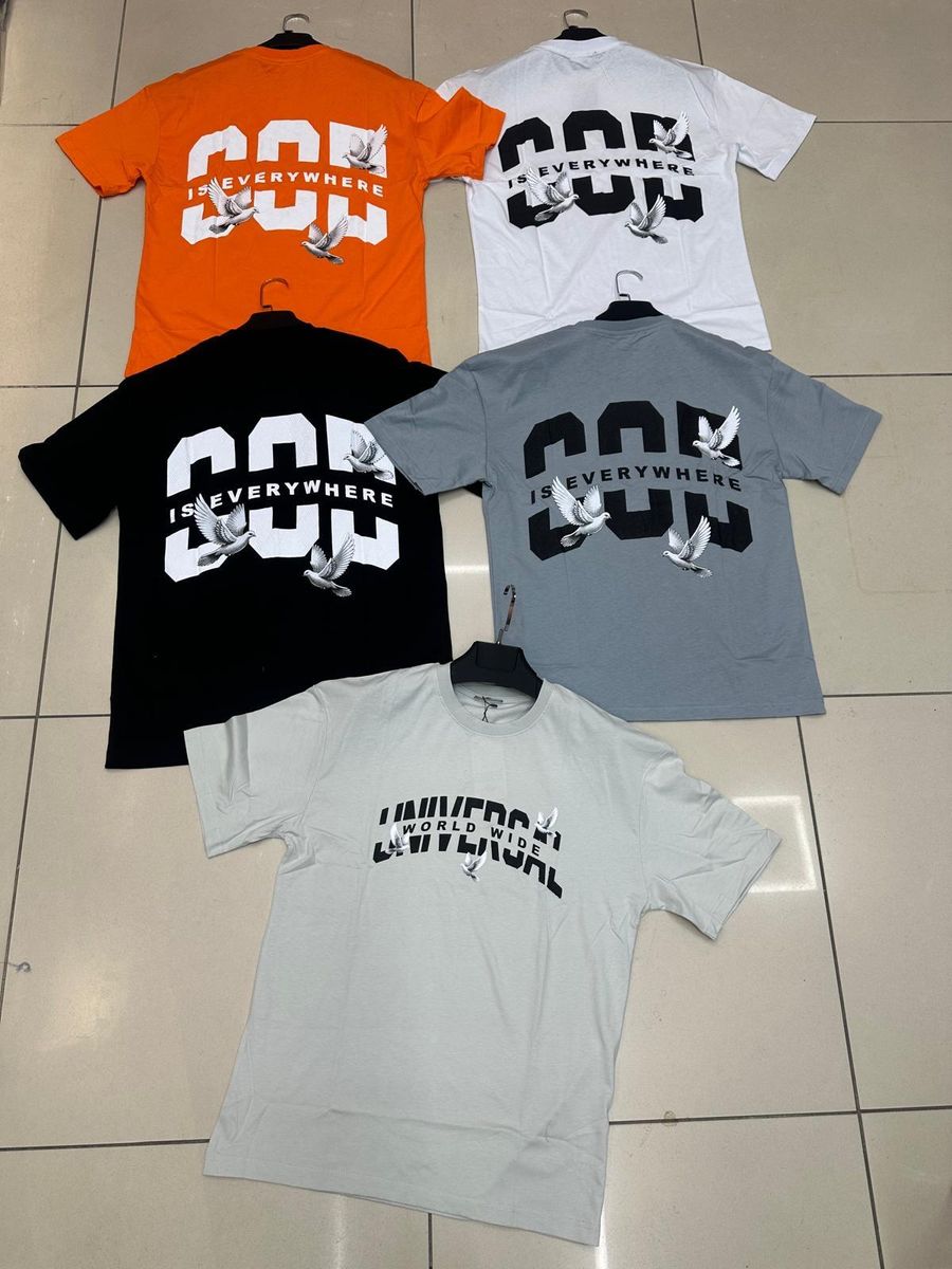 God Is Everywhere Oversized Tee - Gray