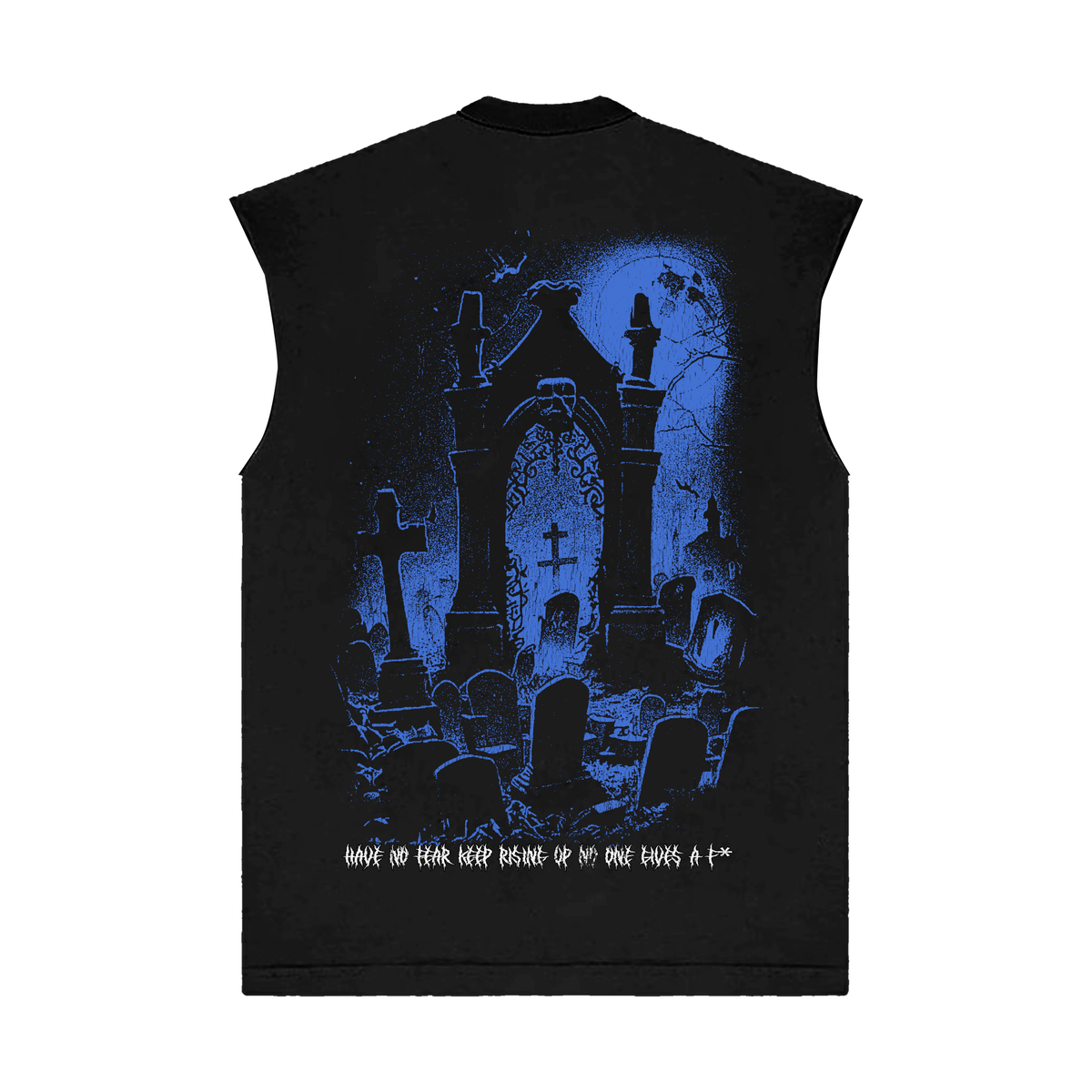 "Have No Fear" Sleeveless Tee - Black