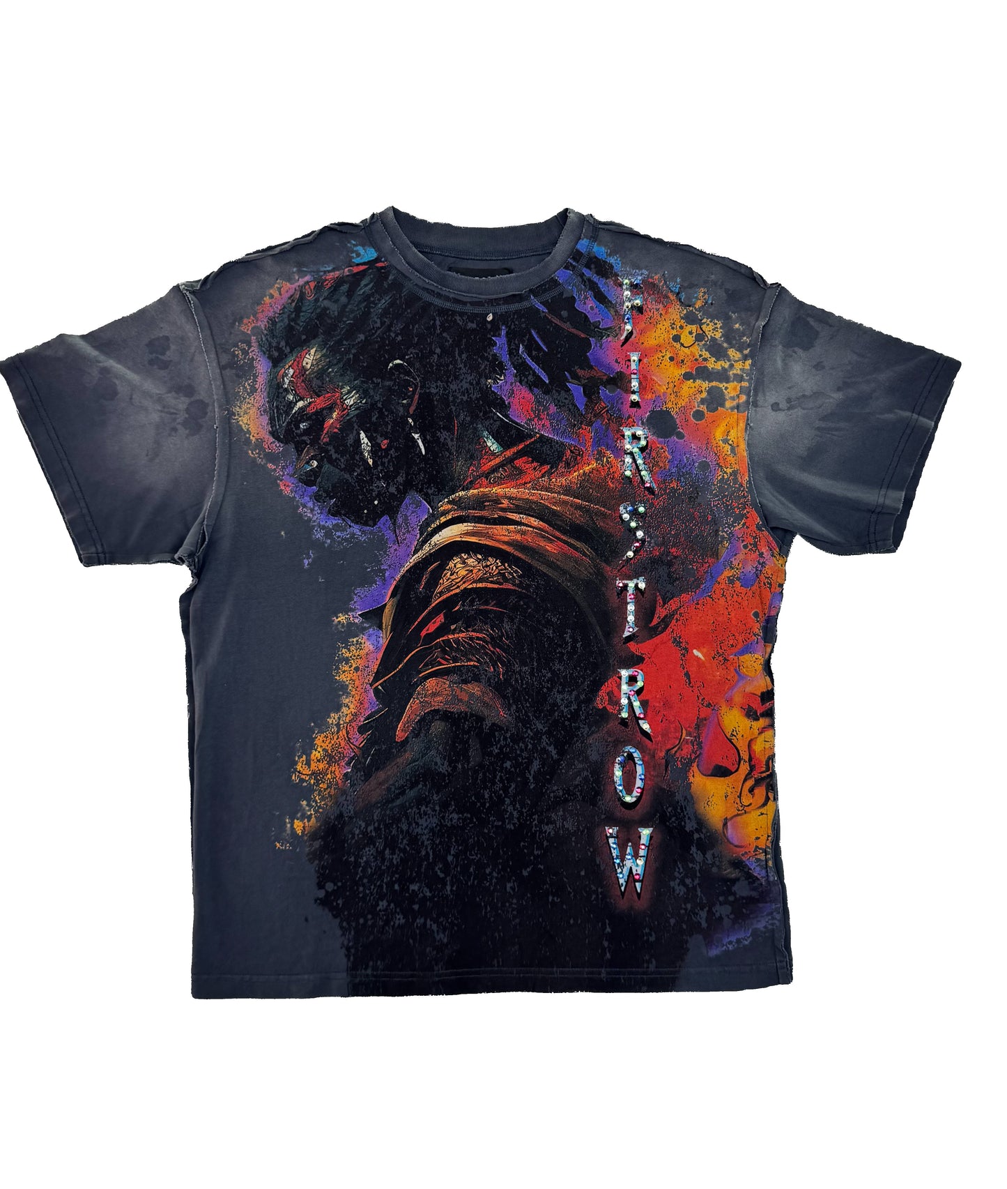 FRT2216 - First Row Tee Black DK Grey