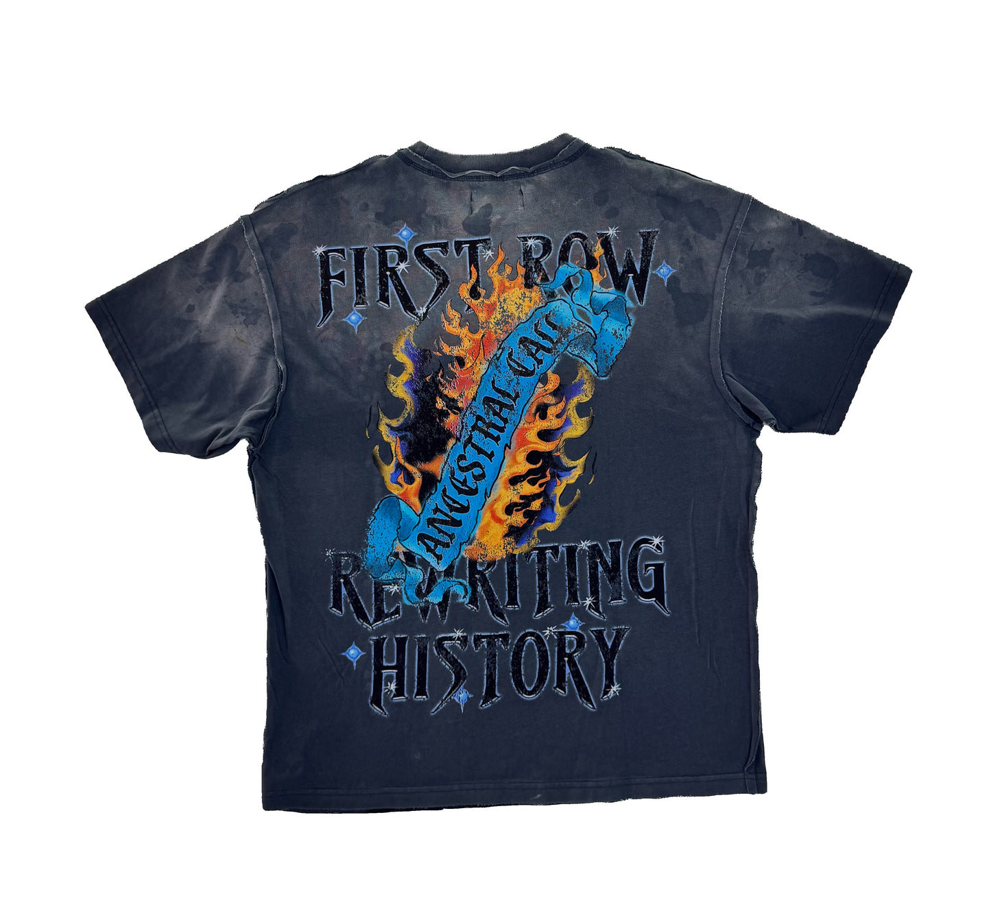 FRT2216 - First Row Tee Black DK Grey