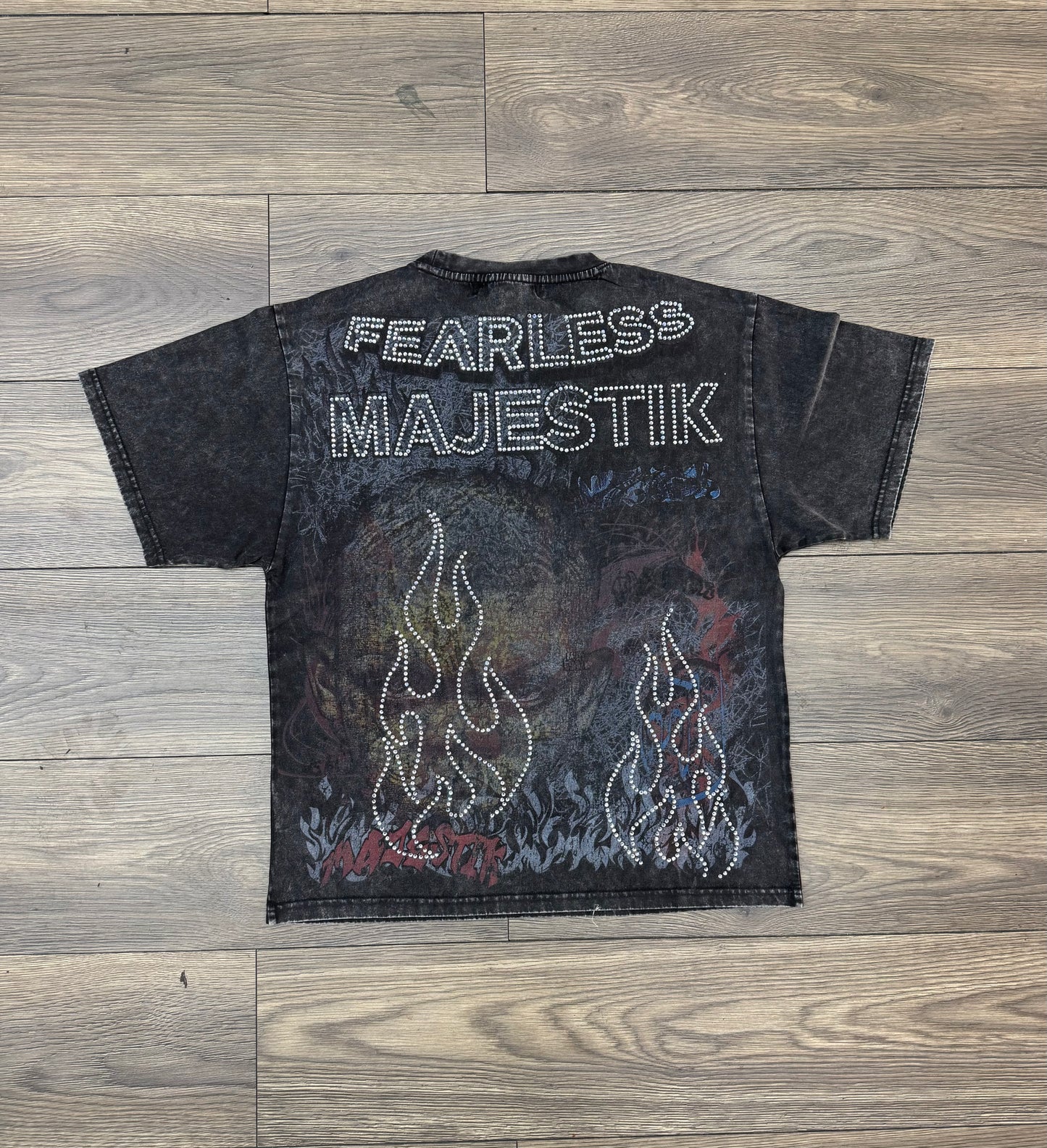 Majestik Fearless Fitted Tee - Acid Washed
