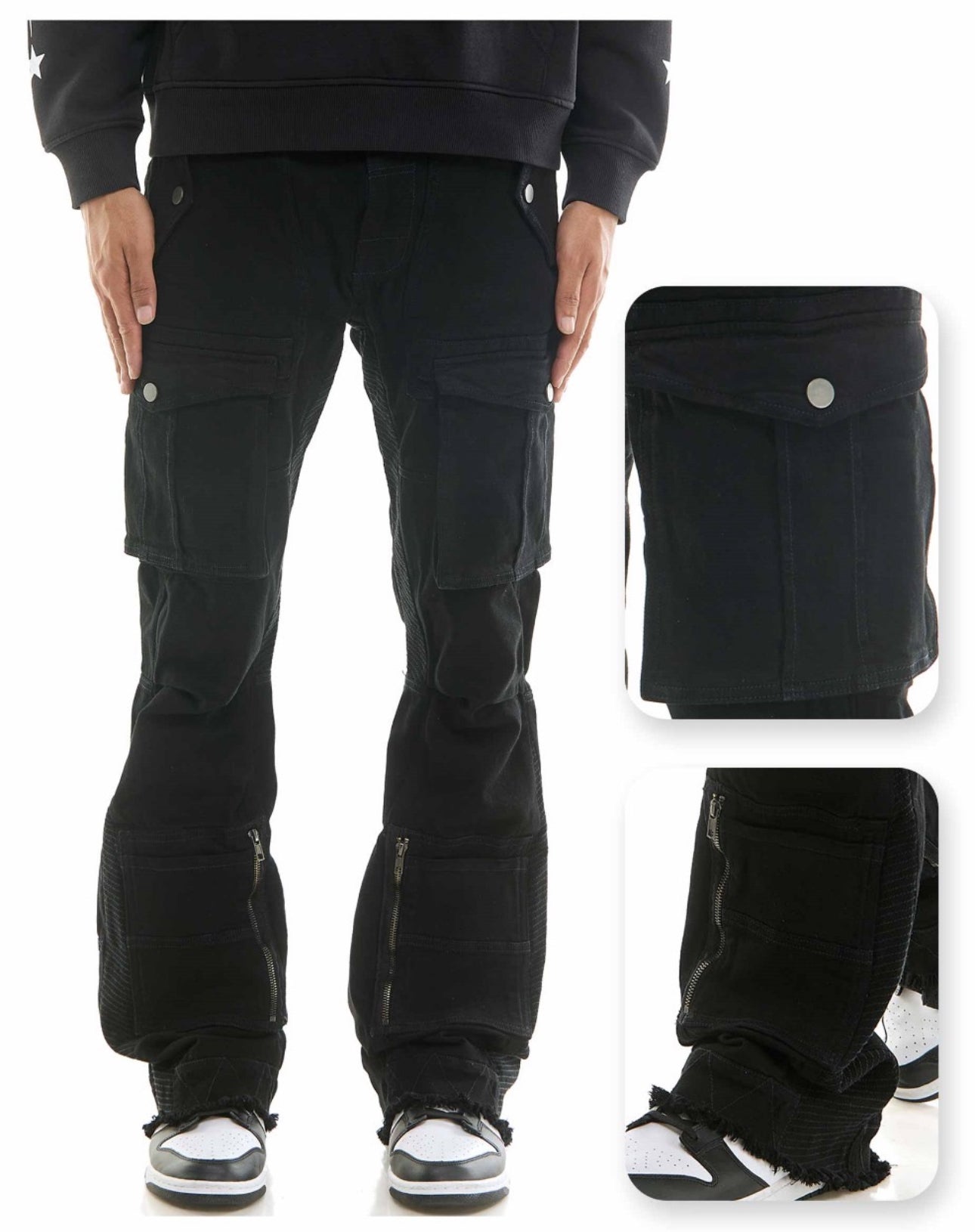 Cargo Jeans - Black