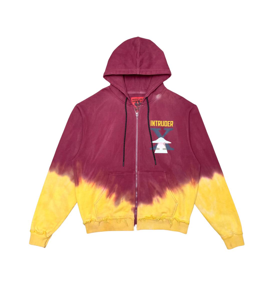 Vicious Tie Dye Zip Up - Umber Brown