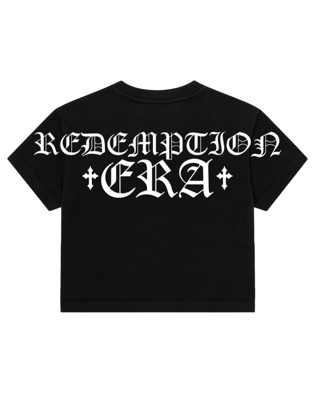 Redemption Era Cropped Tee - Black