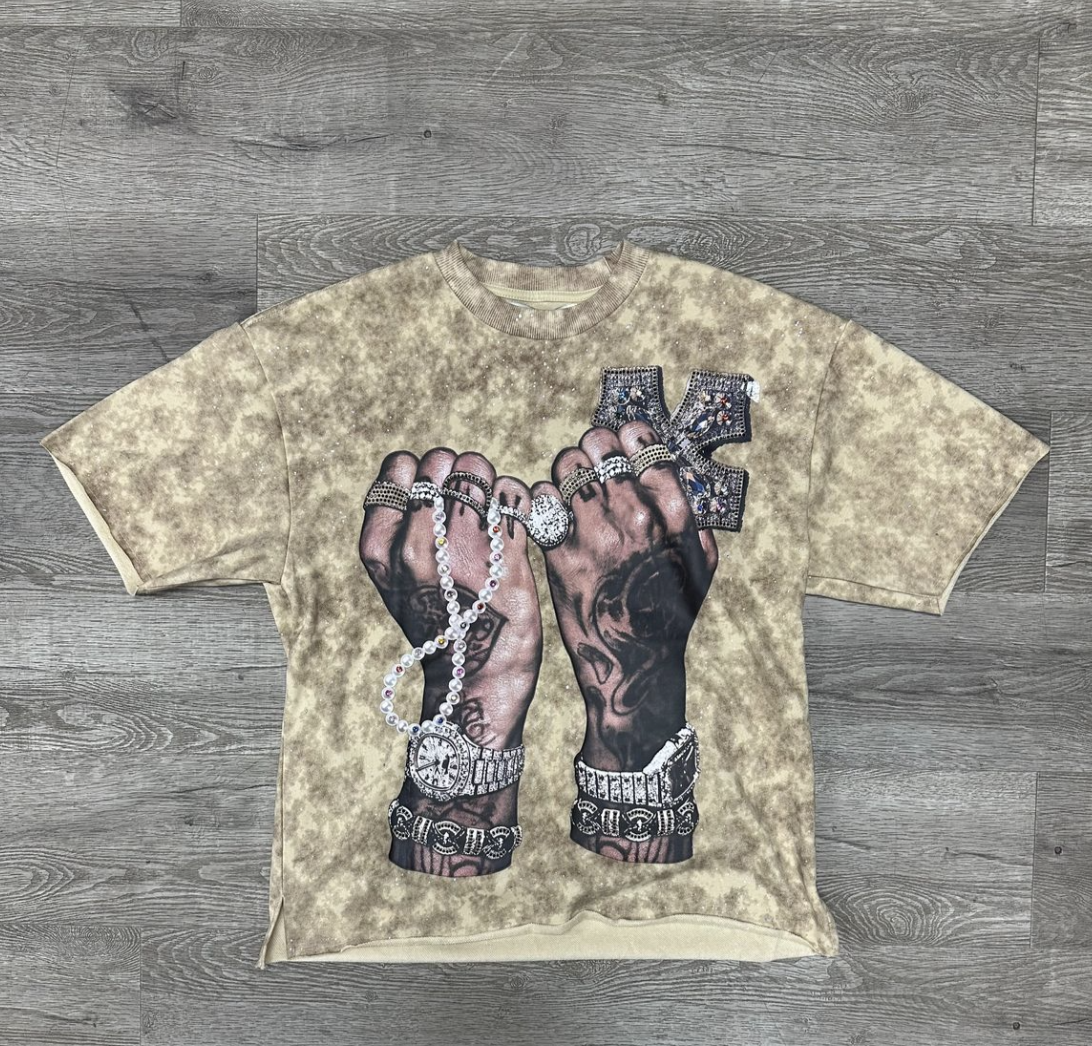 Richer F-Terry Cropped Tee - Washed Beige