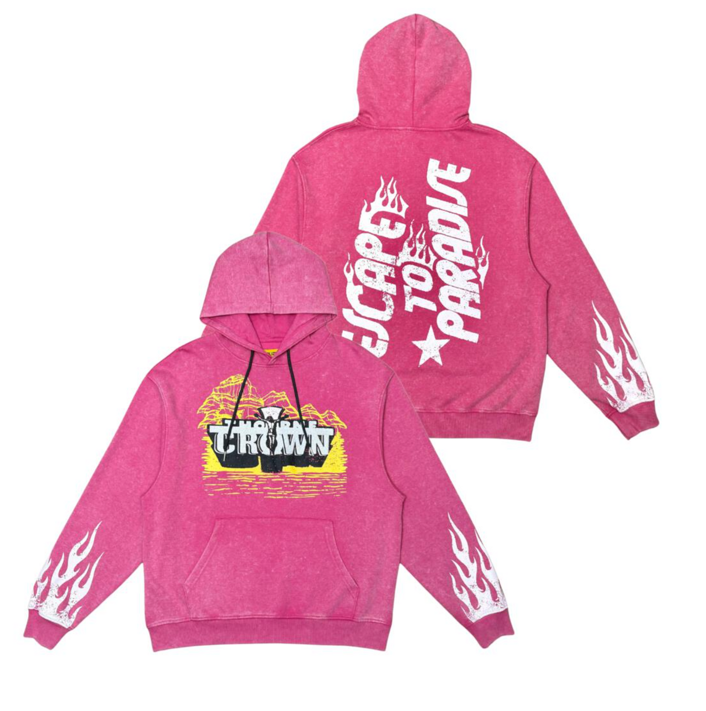 Escape To Paradise Hoodie - Rose