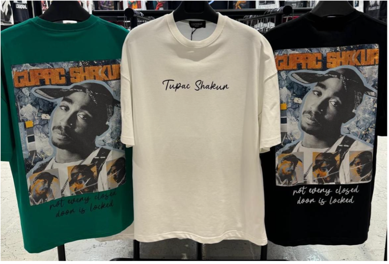 "Tupac Shakur" Tee - Black