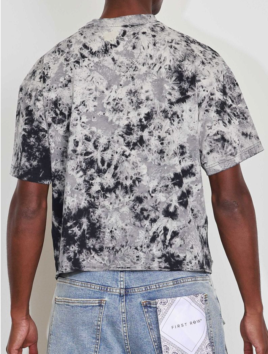 Art Of Escape Dolphins Tee - Cropped Fitted Tee - Black