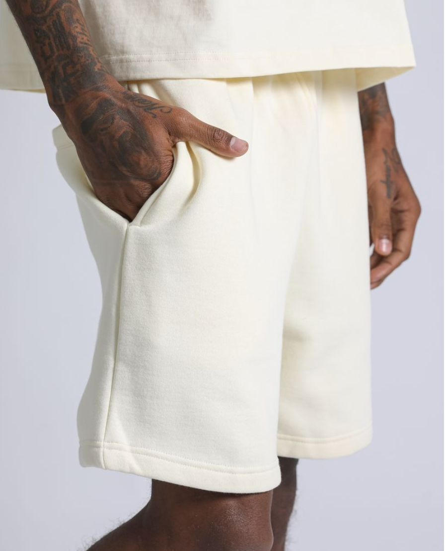 Fleece Shorts - Bone