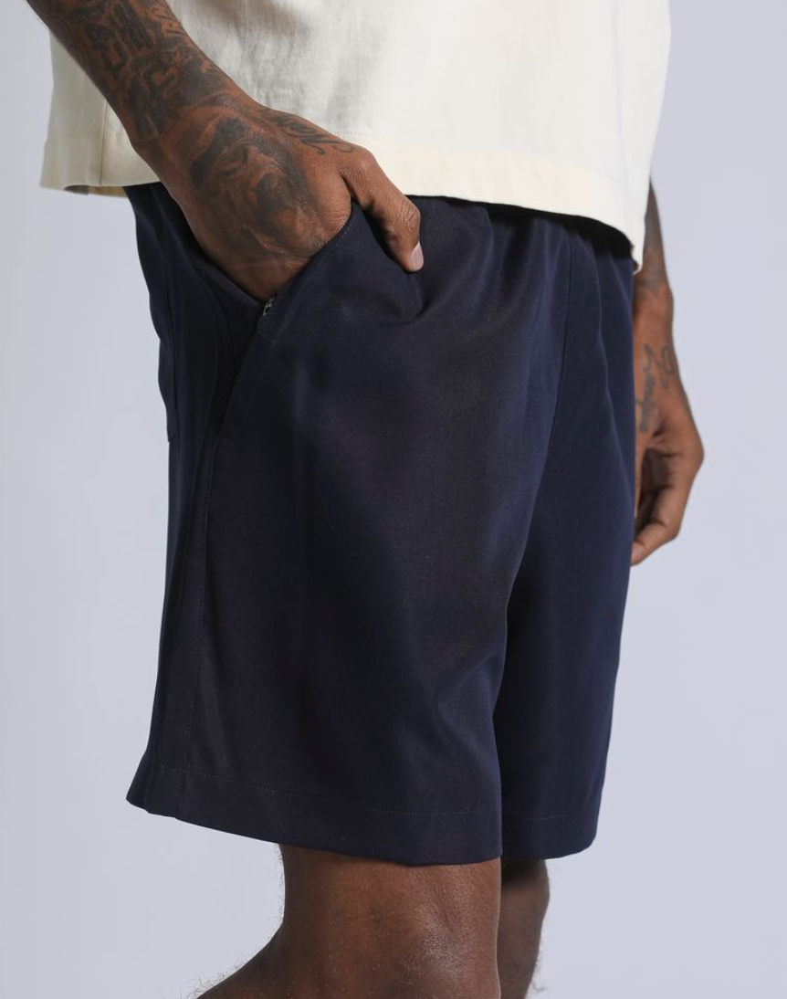 Nylon Running Shorts - Navy