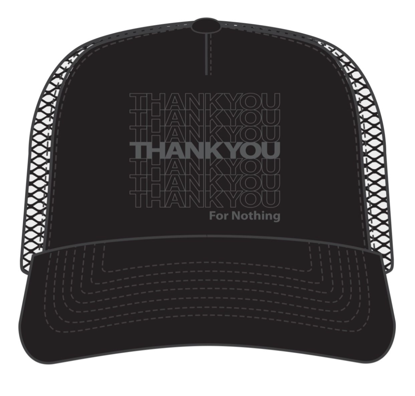Thank You For Nothing Trucker - Black