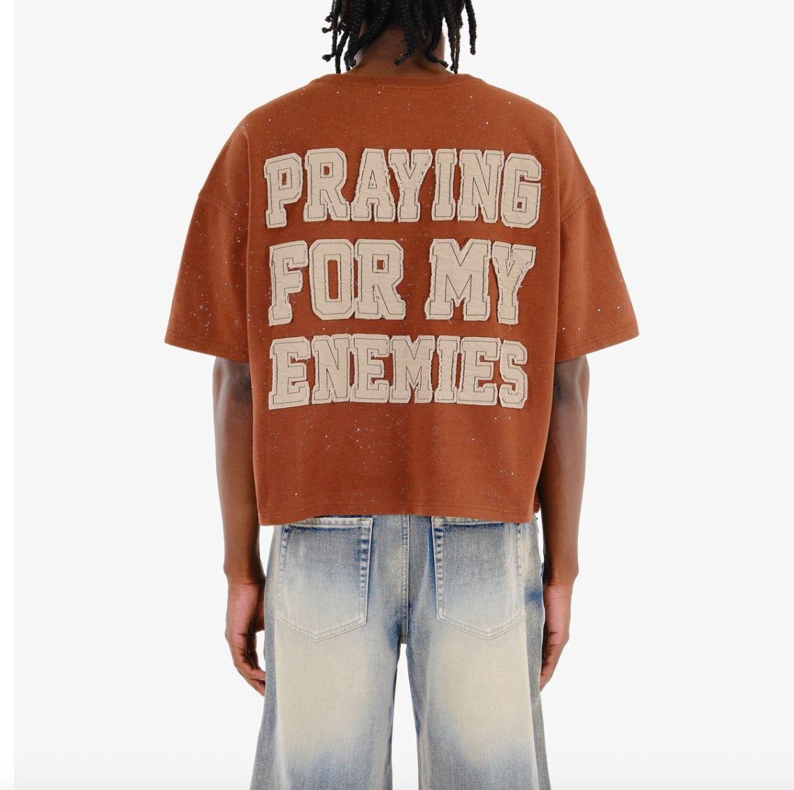 Praying For My Enemies Cropped - Brown