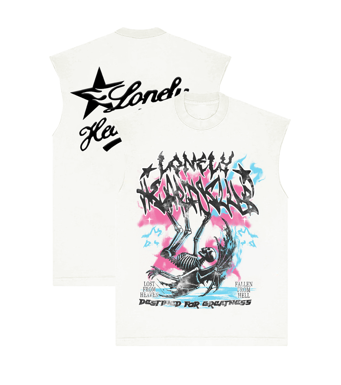 Fallen Angel Sleeveless Tee - Off White