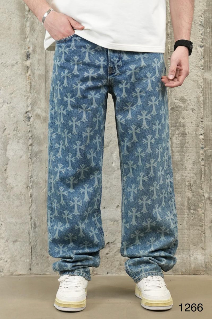 Saints Baggy Jeans - Blue Wash