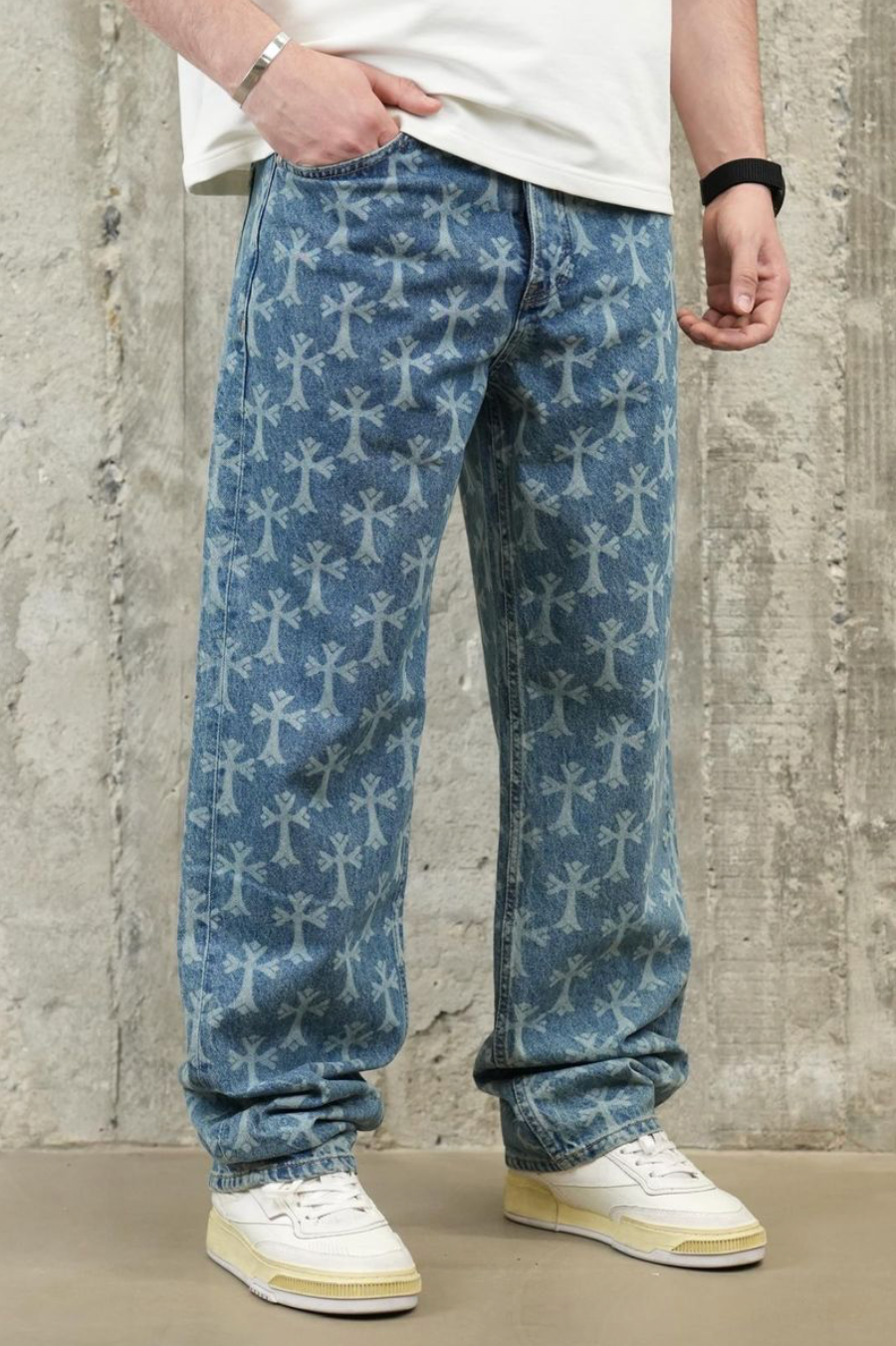 Saints Baggy Jeans - Blue Wash