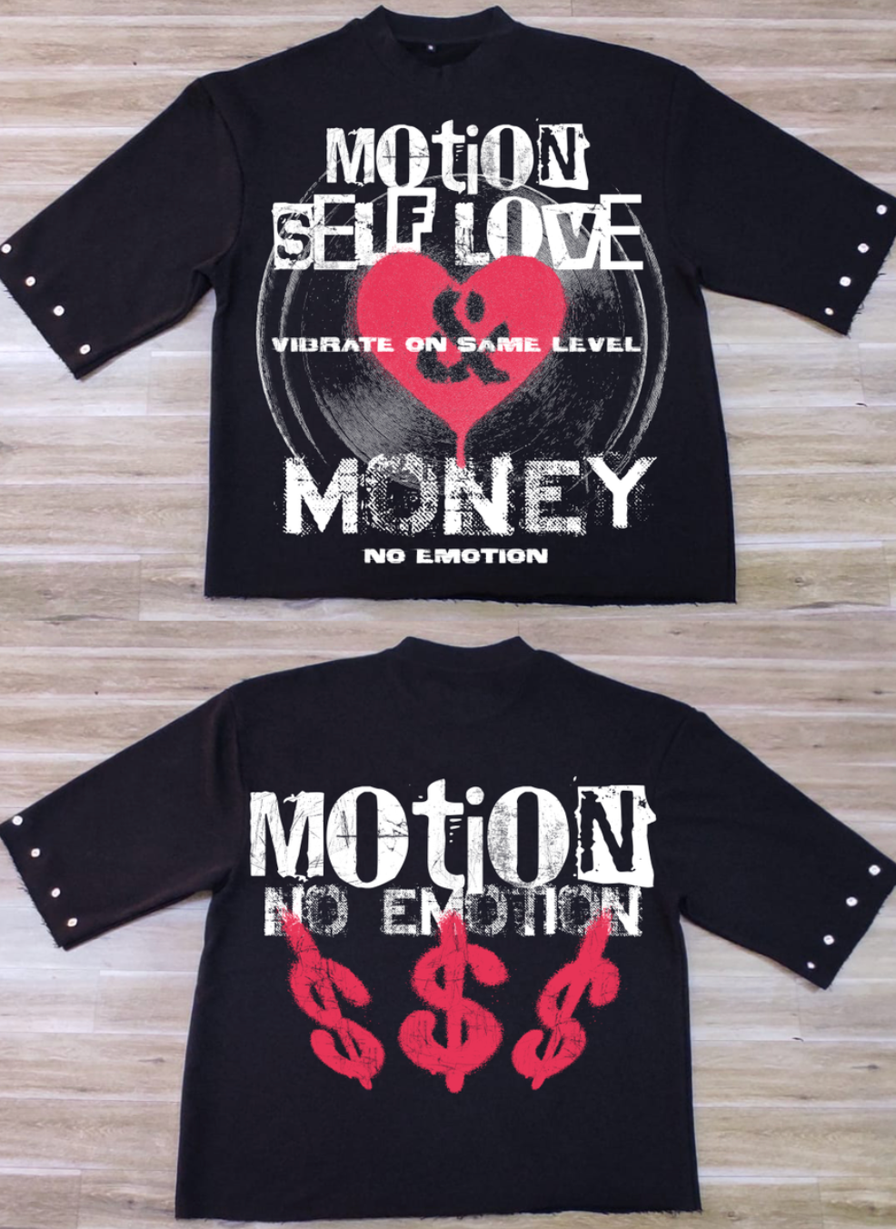 Motion 2 Cropped Tee - Black