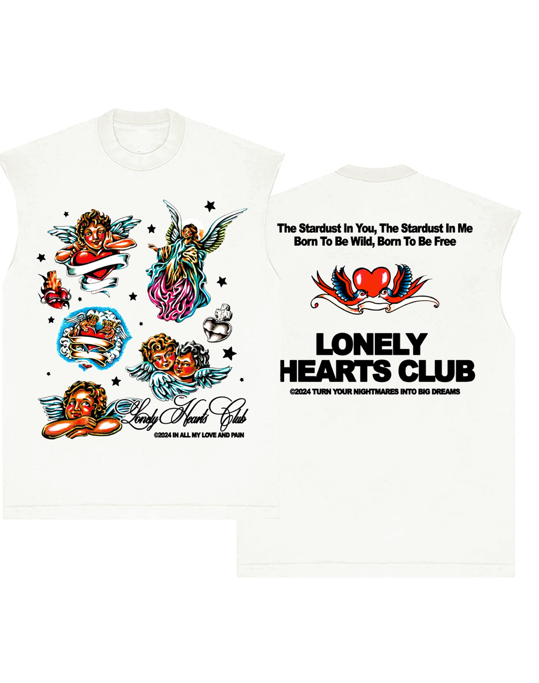 Deliver Us From Evil Sleeveless Tee - Off White