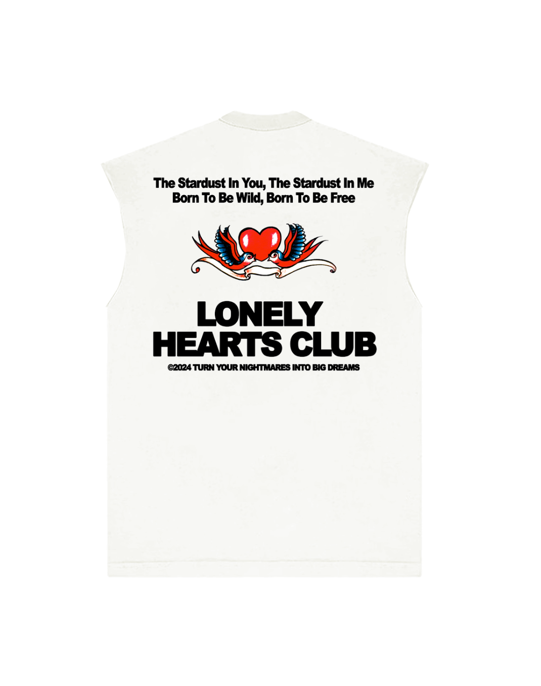 Deliver Us From Evil Sleeveless Tee - Off White