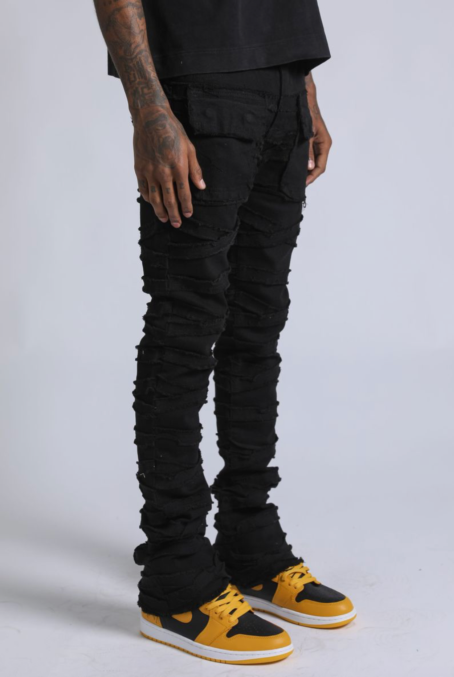 Falcon Denim Jeans - Jet Black