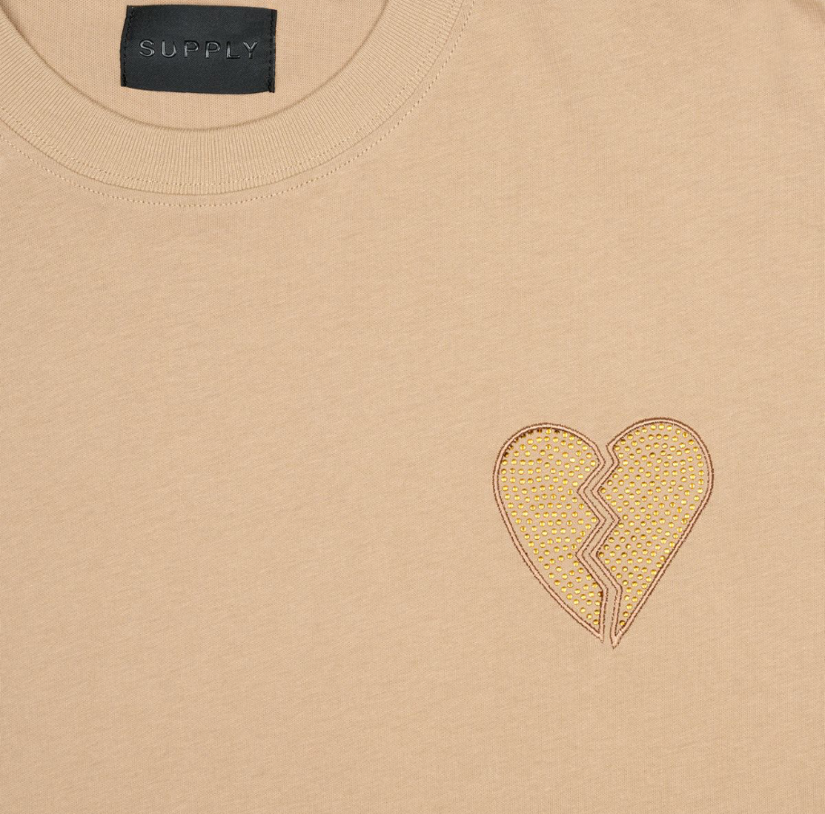 Heart Tee - Khaki