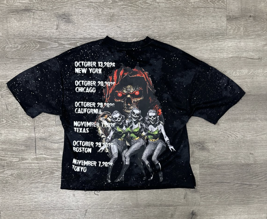 "Hellfest" F-Terry Tee - Washed Black