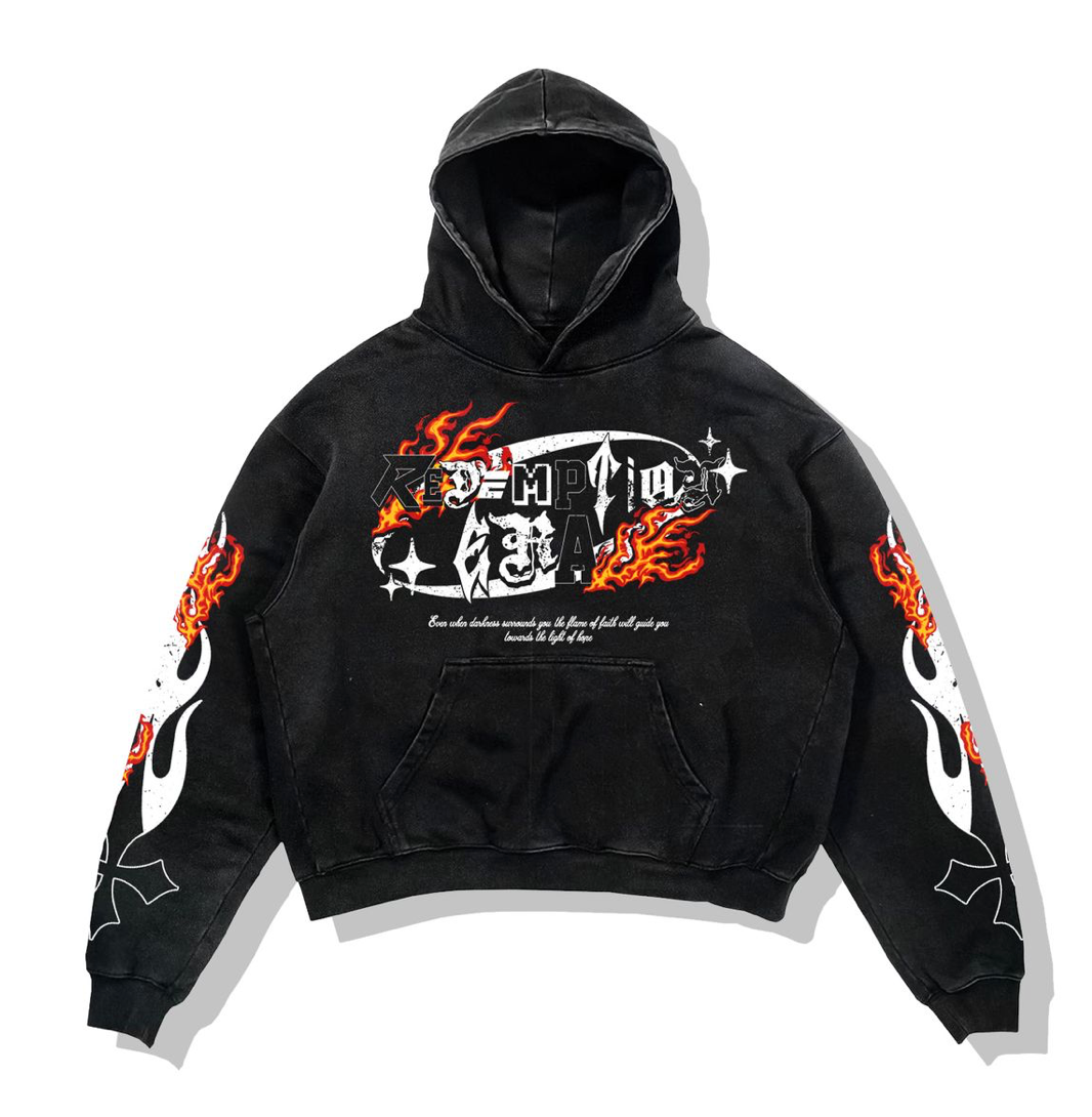 Fame of Faith Hoodie - Black Acid