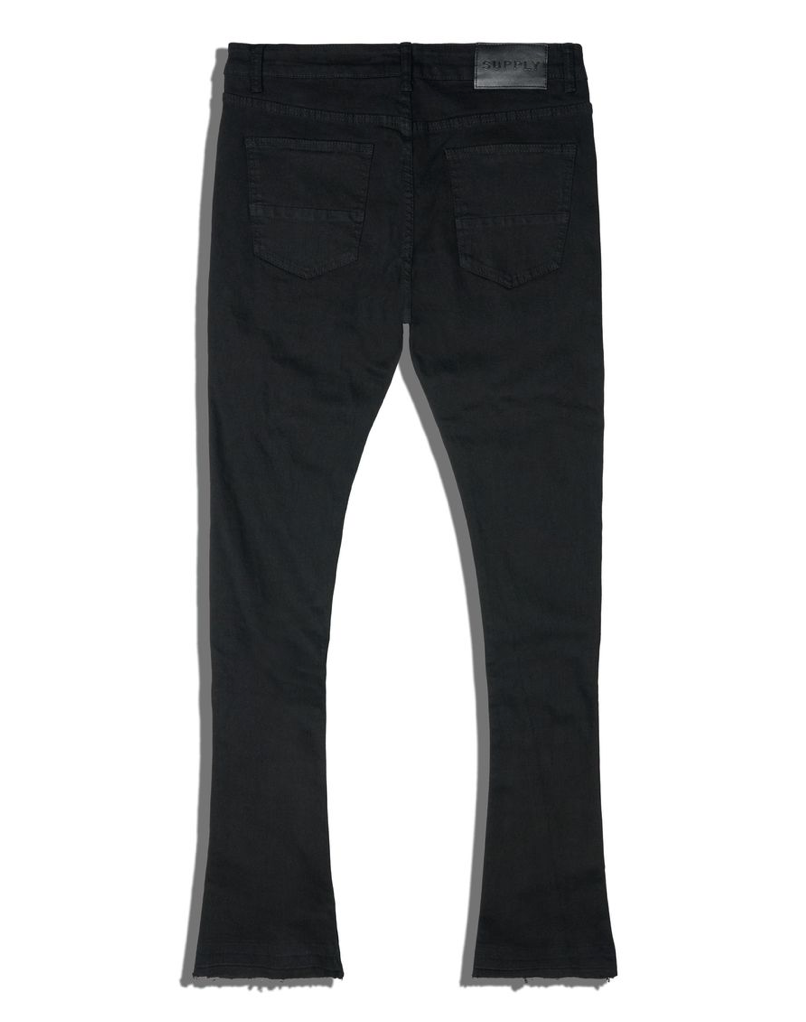 David Flare Denim Jeans - Jet Black