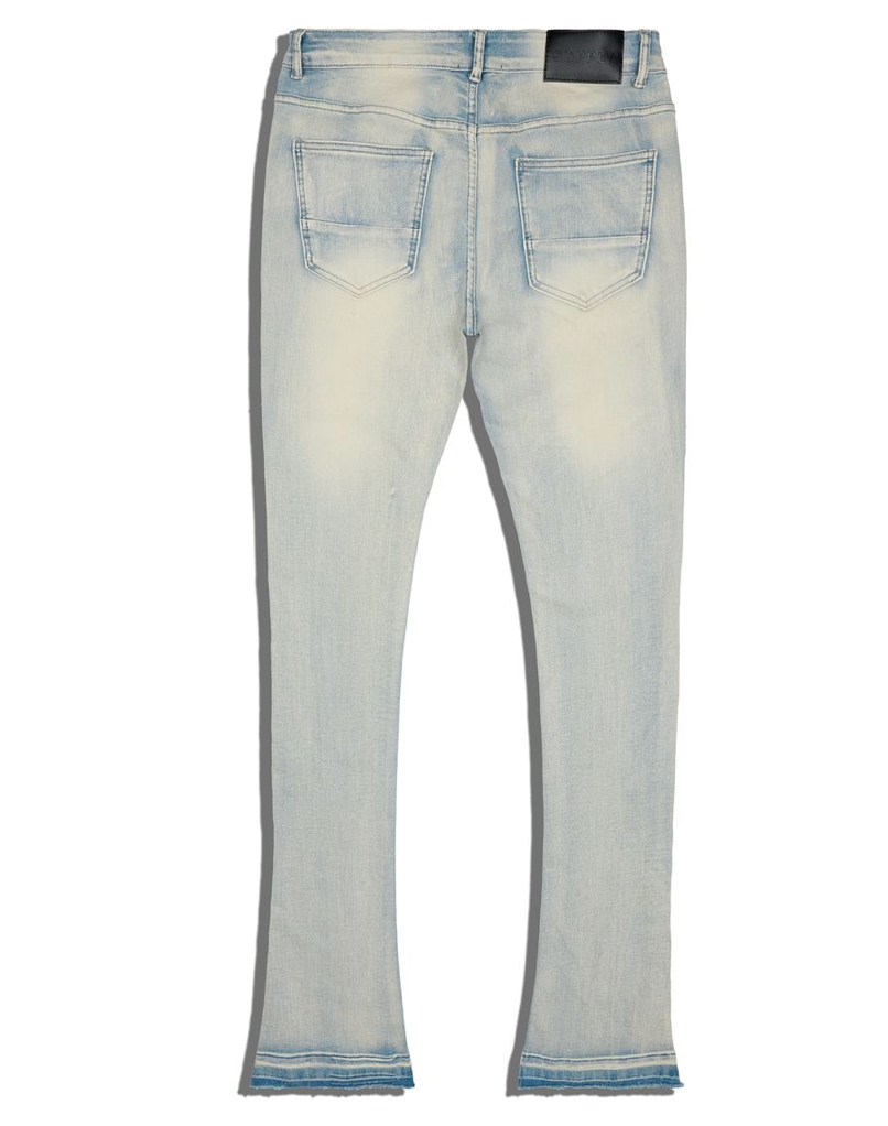 David Flare Denim Jeans - Light Wash