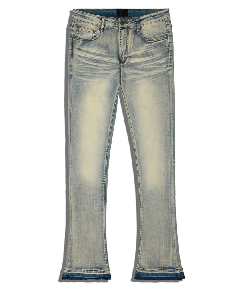 David Flare Denim Jeans - Med Wash