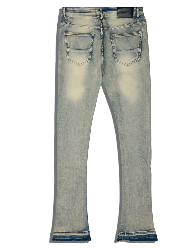 David Flare Denim Jeans - Med Wash