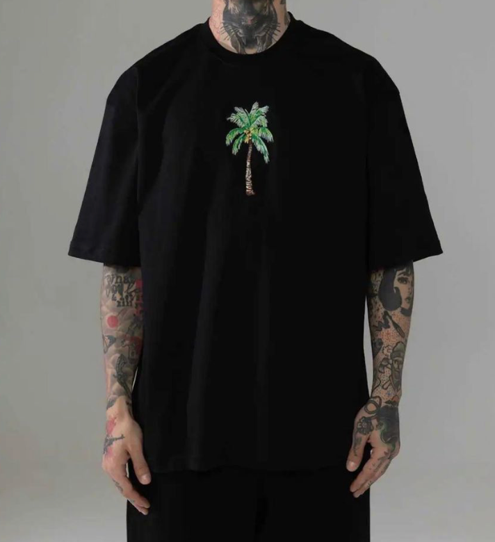 Malibu Vibe Oversized Tee - Black