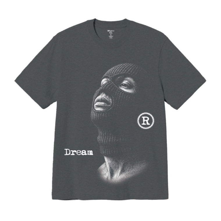Dream Printed Tee - Charcoal