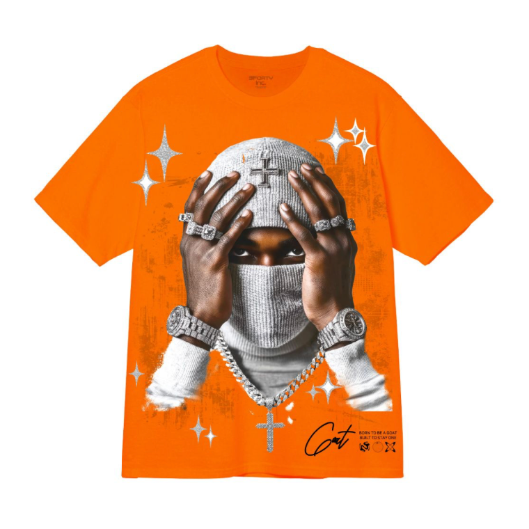 Masked Man Tee - Orange