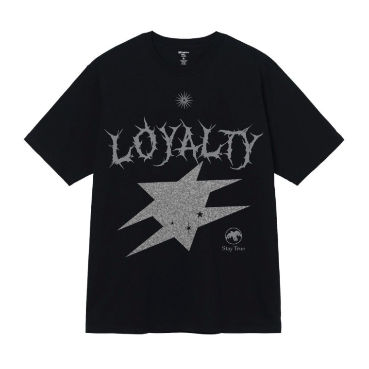 Loyalty Printed Tee - Black