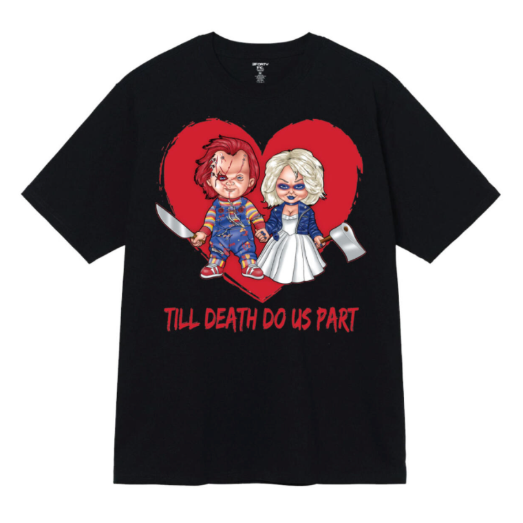 Till Death Do Us Part Printed Tee - Black