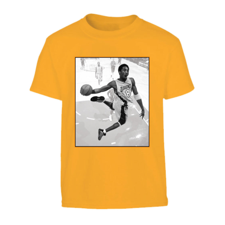 Boys Legend 8 Digital Tee - Gold