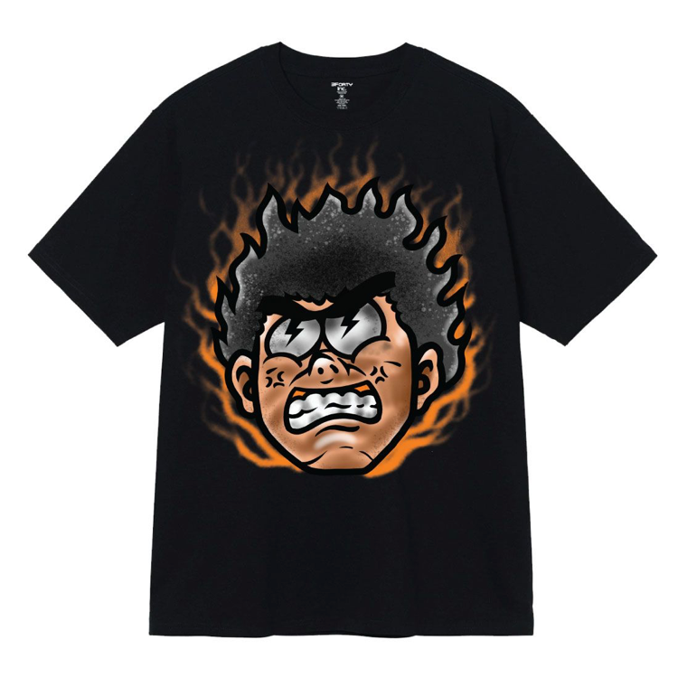 Big Face Graphic Tee - Black