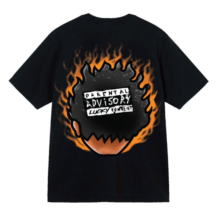 Big Face Graphic Tee - Black